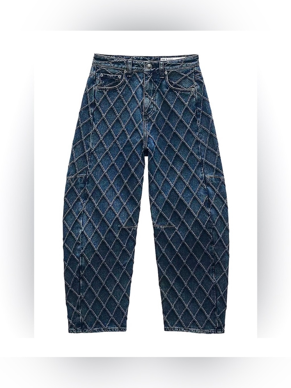 Rag & Bone Charlite Quilted Barrel Jeans